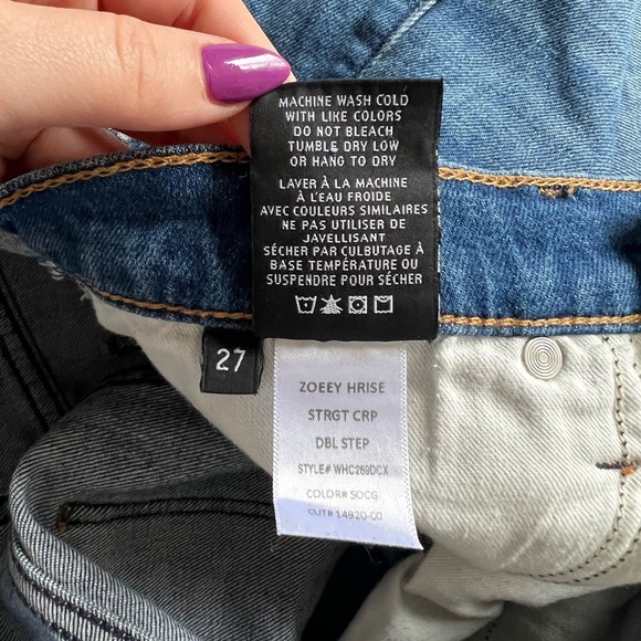 REVOLVE - Hudson - Zoeey High Rise Straight Crop - Social Grace - Picture 5 of 8